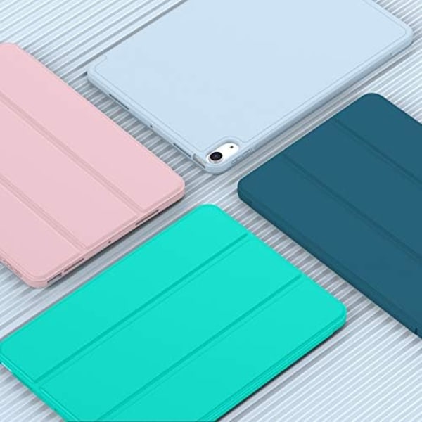 iMieet New iPad Air 5th Generation Case 2022/iPad Air 4th Generation Case 2020 10,9 tum med pennhållare [Support Touch ID och iPad 2nd P Mint Green