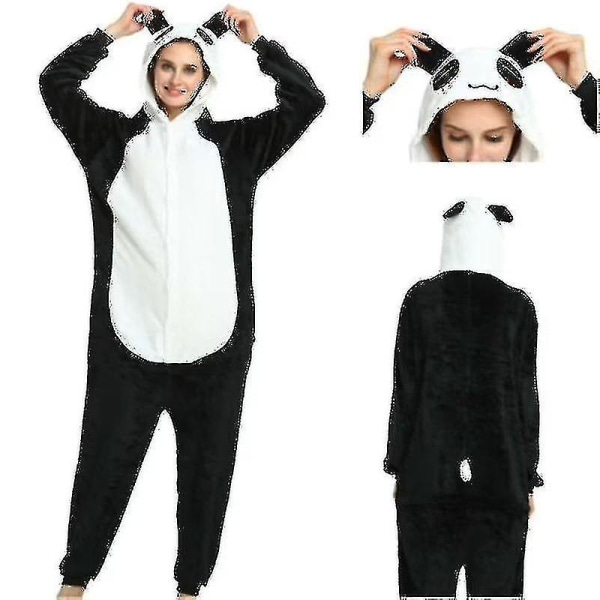 A-unisex vuxen Kigurumi djurkaraktärskostym Onesie Pyjamas Onepiece Panda L
