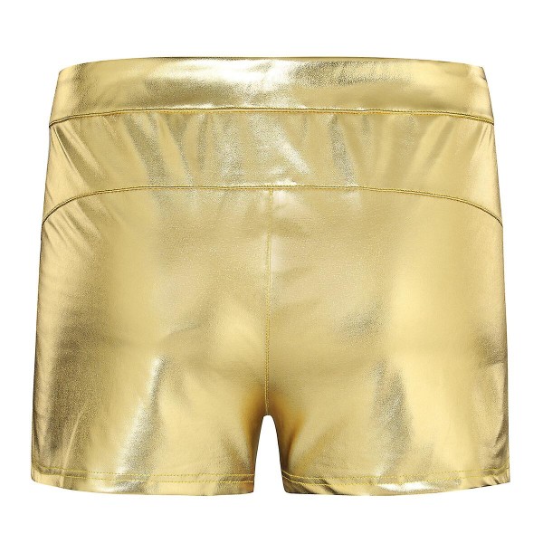 Sliktaa Herrshorts i skinande skinn Gold XL