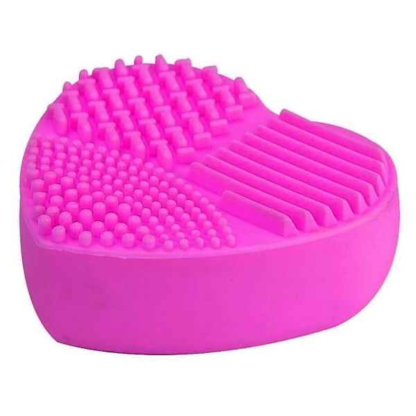 (brisand) Silikon Mode Ägg Rengöringshandske Makeup Tvättborste Scrubber Tool Cleaners Hot pink One Size
