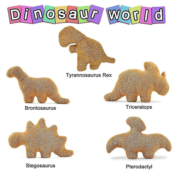 Dinosaur Chicken Nugget Kudde Plyschleksaker, Mjuk Dino Gosedjur Leksaker Dockor, Presenter Till Barn Heminredning Pterosaur