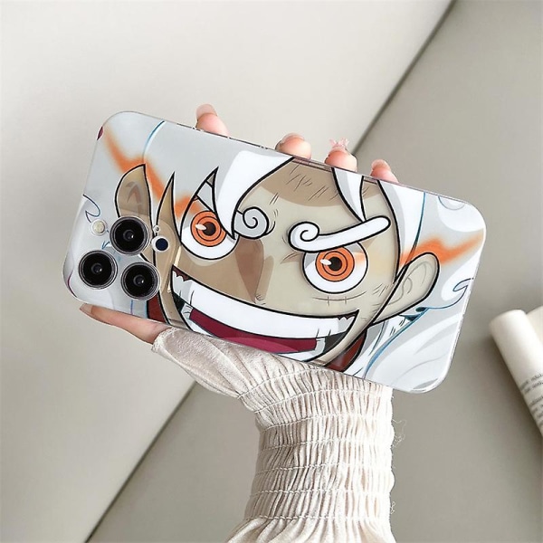 One Piece 5 Gear Nika Luffy Phone case Apple 11 12 13 14 Full Series Phone case transparent iphone12 PRO MAX