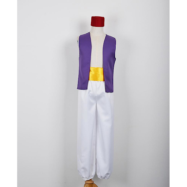 Aladdin J Cosplay Kostym Vuxen Barn Män Kvinnor Halloween Festklänning Jasmine Kostym Set Prinsessan Fancy Kostym Outfit men L