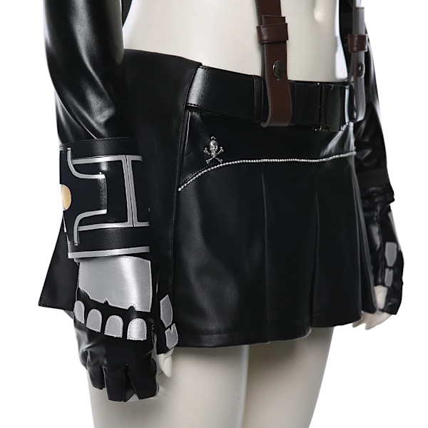 Tifa Dam Cosplay Baddräkt Anime Spel Final Cos Fantasy VII Peruk Mössa Sexig Underkläder Kvinnlig Halloween Fest Roll Fantasia Outfit L Cowboy hat