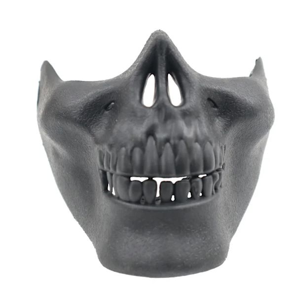 Cosplay Field Skallemask Halloween Full Face Skydd Horror Mask Dansfest Silver