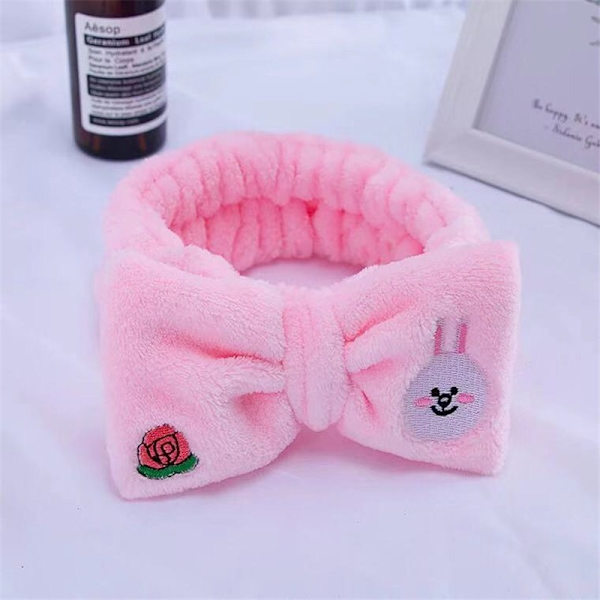 Pannband pannband liten gul anka rosa