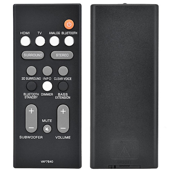 Sound Bar Remote Vaf764 för Ats1080 Yas108 Bluetooth-kompatibel kontroll null none