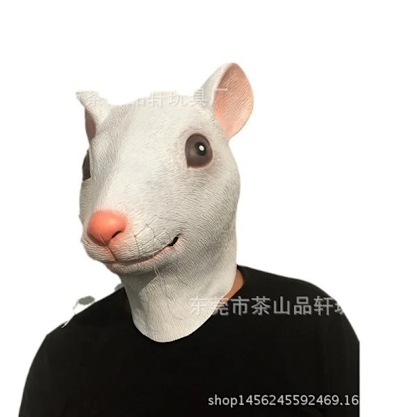 Djurmask i Latex, Häst Huvudmask för Vuxen, Brun Häst Huvud, Nyhet Halloween Kostym för Maskeradfest, Rolig Karneval Cosplay mouse