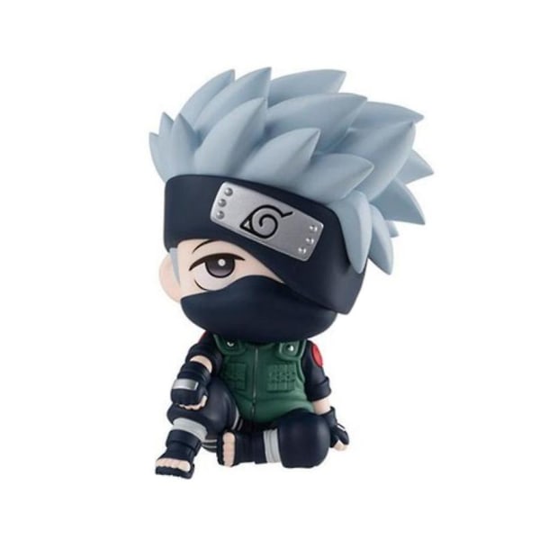 9,5 cm Anime Naruto Figur Uzumaki Naruto Kakashi Uchiha Sasuke Itachi Kawaii Q Version Figurell leksak Bildekoration Pvc Modell Gift C Random 1pcs