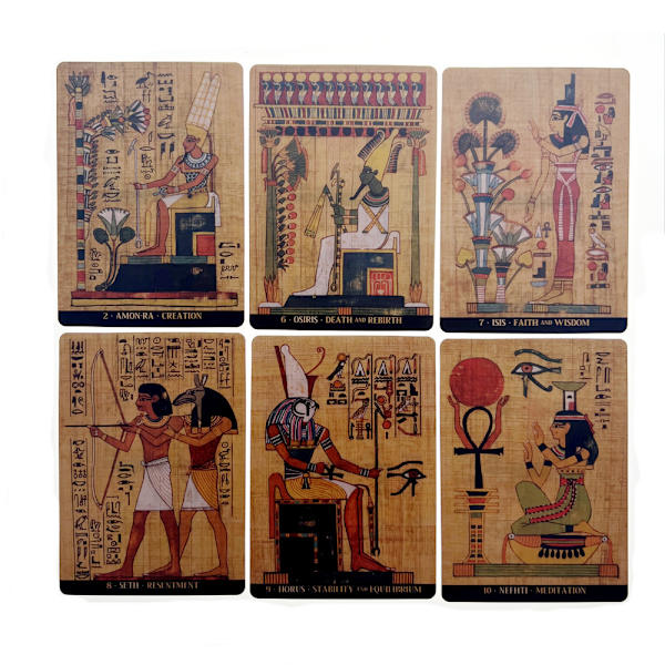 EGYPTISKA GUDER ORAKEL KORT Spådomskort