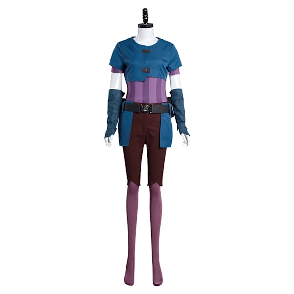 Arcane Cos LOL Powder Jinx Cosplay Damkläder Byxor Topp Full Set Flickkläder Outfits Halloween Karneval Fest Rollspel Sui XS Female