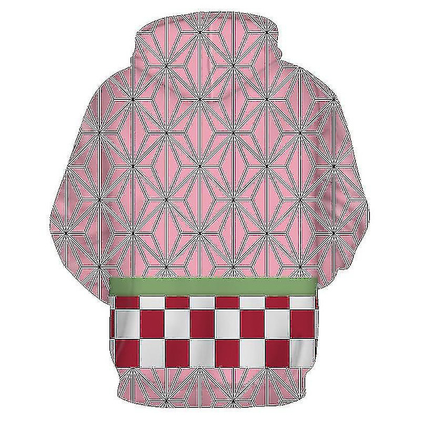 Barn Anime Demon Slayer Hoodie Vuxen Tanjirou Nezuko tröja Kamado Nezuko XXXS