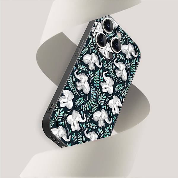 Creative Cartoon Tpu Gummi Stötsäkert Phone case För Iphone 15 Case Series Stil E Vit Ypdt0465