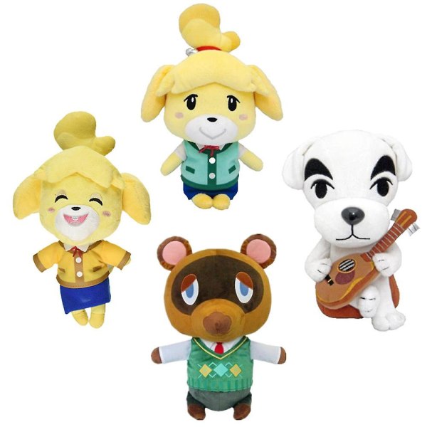 Animal Crossing plyschleksak gitarrhund docka kudde