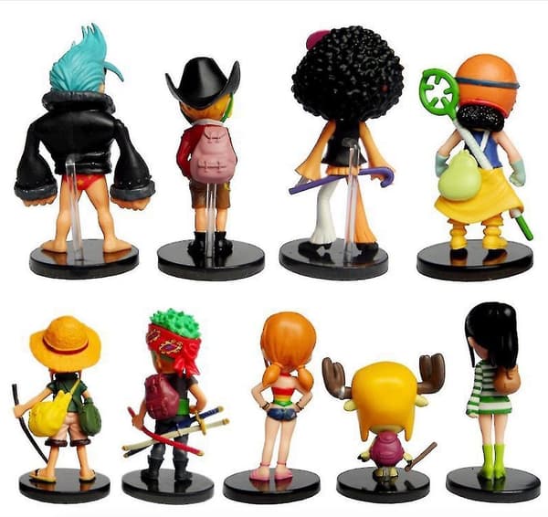 9pcs One Piece Luffy  Figure Toys
