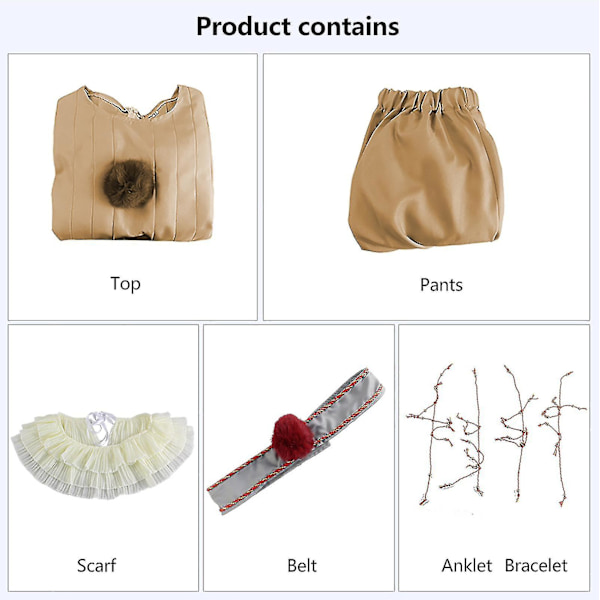 Vuxna barn Pennywise Cosplay Kostym Halloween Party Herr Clown Kostym Set.z Light Grey Without mask Kids M
