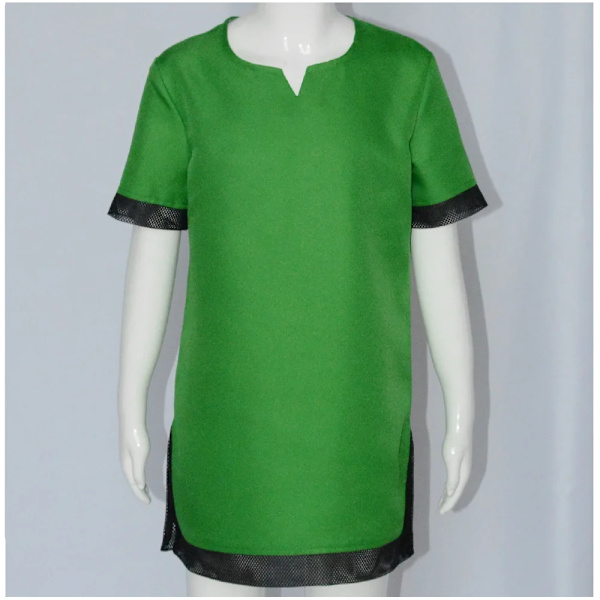 Cosplay Skyward Sword Link Cosplay Kostym Grön Uniform Byxor Hatt Handskar Kappa Barnkläder Outfits Halloween Dräkt 140 only shirt