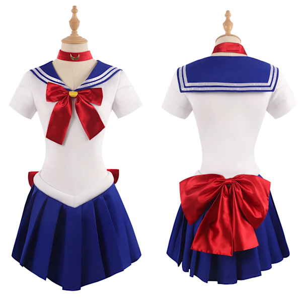 Anime Usagi Tsukino Cosplay Kostym Skönhet Flicka Coswear Vatten Is Måne 4:e Generation Sailor Suit Moon Rabbit Cosplay Anime Sui XXL wig