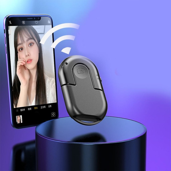 Mini Bärbar För Fräsch Färg Unikt Utseende 2 St. Q03 Selfie Bluetooth-komp Red and blue none