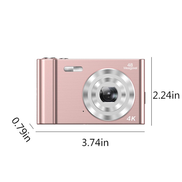 Digitalkamera 4k Digitalkamera Hd Student Campus Hem 16x Zoom Resevideokamera Födelsedagspresenter För Pojkar Och Flickor Kamera Pink