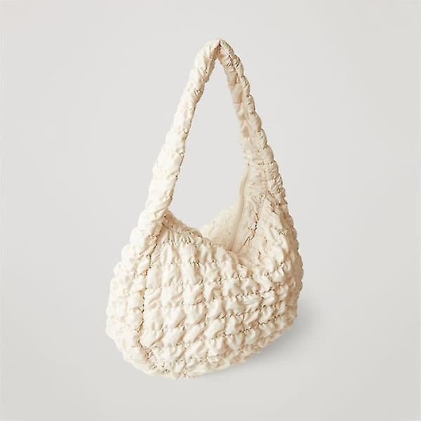 Casual Tote Axelväskor Vadderad vadderad Crossbody-väska white