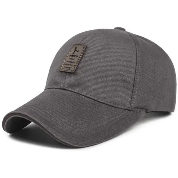 Sandwich Bill Dad Hats Herr cap med lapp Beige Brun Röd Svart Armégrön Vit Grå Khaki GRAY
