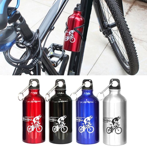500ml Utomhussport Cykling Bärbar aluminiumlegering dricksvattenflaska kopp Red