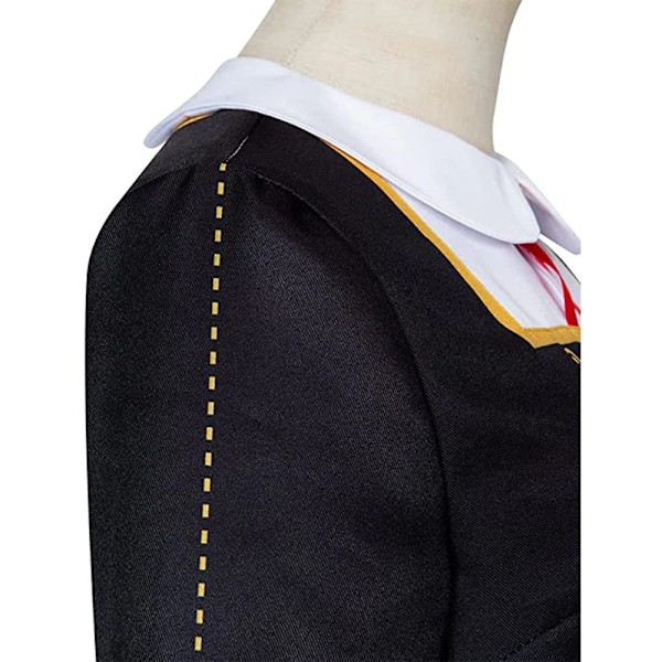 Anime SPY X FAMILY Anya Forger Svart Klänning Uniform Cosplay Vuxna Barn Kostym 150 A4 Only Cloak