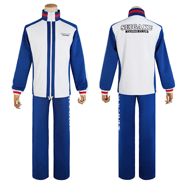 HOLOUN The Prince of Tennis Anime Ryoma Echizen Tezuka Cosplay Kostym Broderade Tröjor Seigaku Tennis Club Träningsoverall Hatt XXL Tracksuit