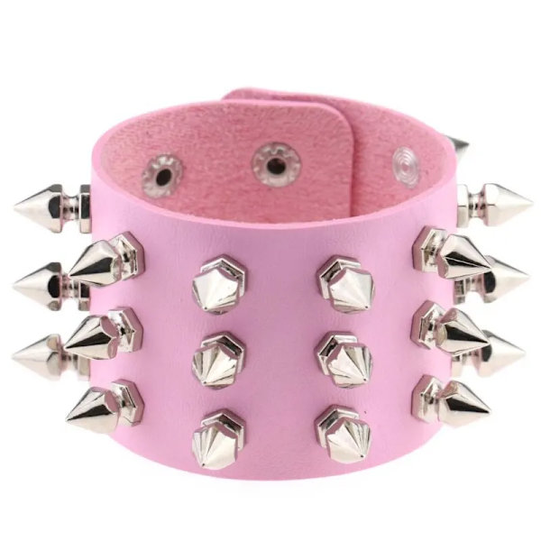 Kvinnliga masker i läder, halv ansiktsmask, räv cosplay läder, Halloween fest bal punk vuxenspel leksaker tillbehör Bracelets H