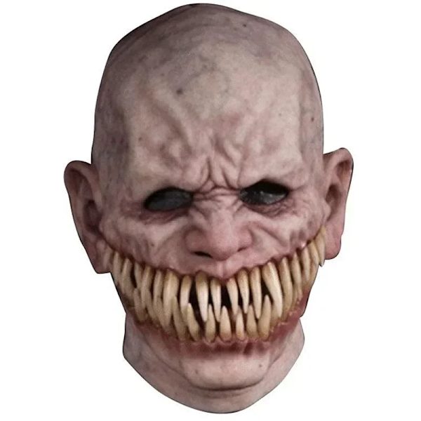 Helt Ny Halloween Horror Demon Mask Clown Barad Tänder Vassago Horror Djävul Huvud Set Scenrekvisita A