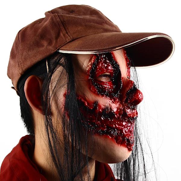 Halloween Creepy Mask Läskig Blodig Ruttna Ansikte Zombie Mask Cosplay Party Vampyr Kostym Rekvisita  Biokemisk Zombie Latex Masker Horror Mask