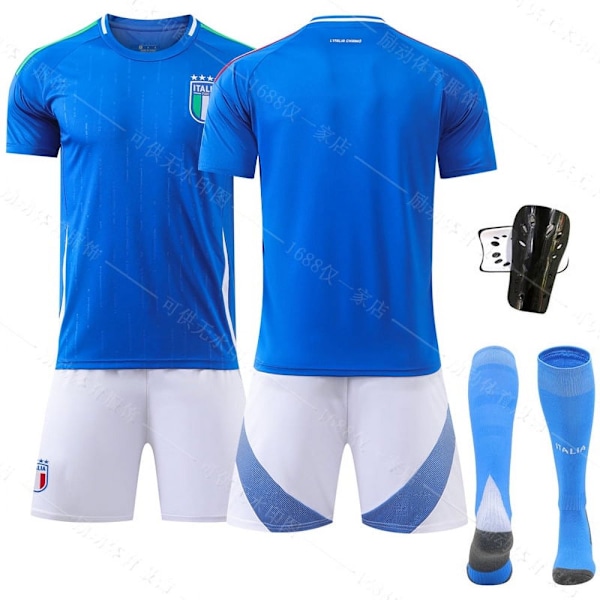 2425 Italiens hemmatröja EM-fotbollskläder nr 14 Kiyeza 18 Barrera no.18+socks+protectivegear #26