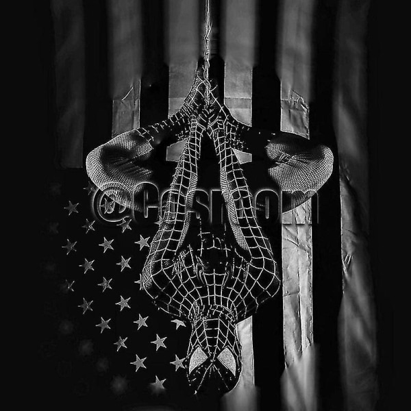 Svart/röd Tobey Maguire Spiderman kostym - perfekt för cosplay Halloween (vuxna/barn) black 130