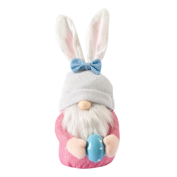 Påsk rosa öron kanin gubbe docka nissar Bunny version