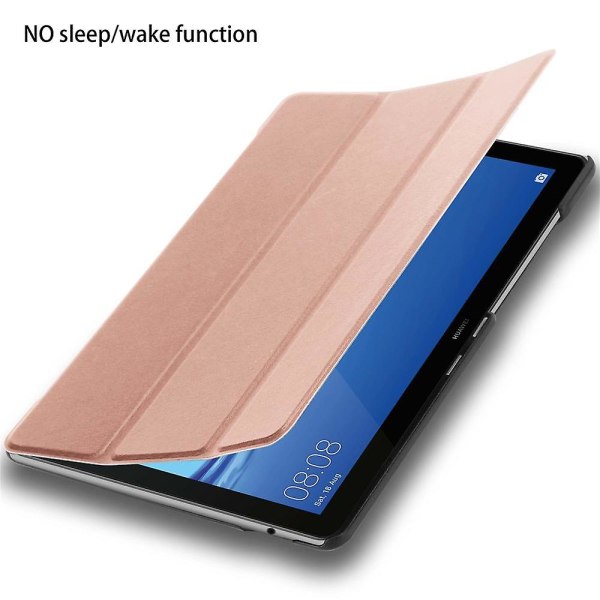 Huawei MediaPad T5 10 (10.1 Zoll) Tablet Hülle Cover Case - extra Dünn - ohne Wake Up Funktion PASTEL ROSÉ GOLD MediaPad T5 10 (10.1 inch)