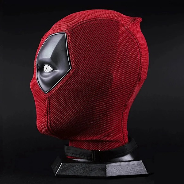 Deadpool Mask Cosplay Kostym Nylon Huvudbonad Stickad Bomullsmesh Hjälm Halloweenfest Karneval Kostymrekvisita Masker Presenter Red