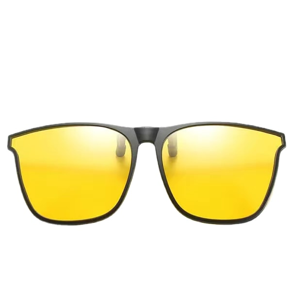Polariserade Clip-on solglasögon Unisex Anti-Glare Yellow