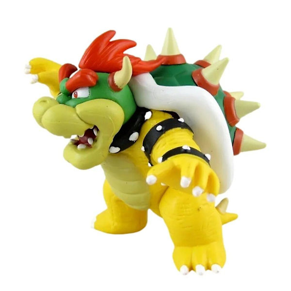 10~14cm Super Mario Bros Pvc Action Figur Leksaker Dockor Modell Set Luigi Yoshi Donkey Kong Svamp för barn Födelsedagspresenter 3pcs