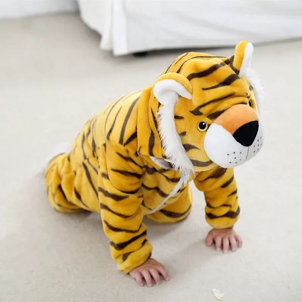 Unisex Baby Flannel Stitch Cosplay Romper Animal Onesie Kostym Huva Cartoon Outfit Suit 90(13-18M)-Anime mov 08