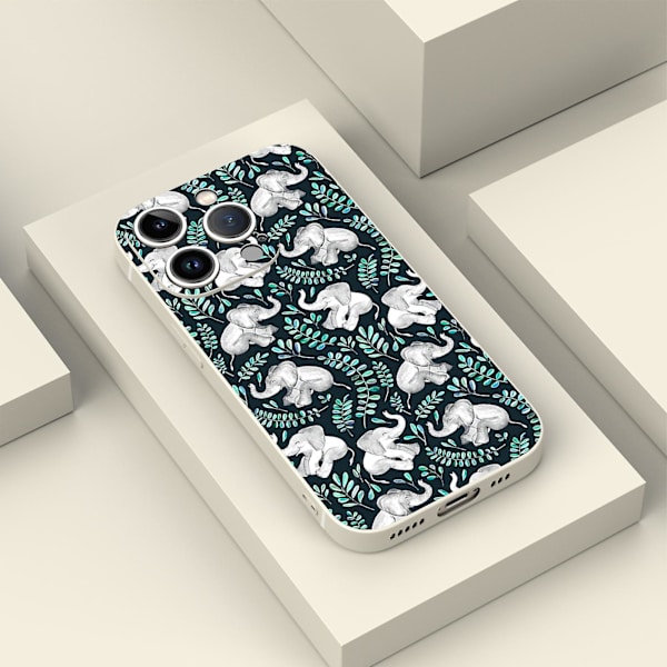 Creative Cartoon Tpu Gummi Stötsäkert Phone case För Iphone 15 Case Series Stil E Vit Ypdt0465
