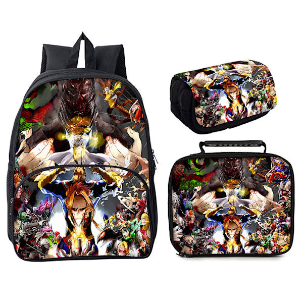 my hero academia ryggsäck tredelad väska stil 1