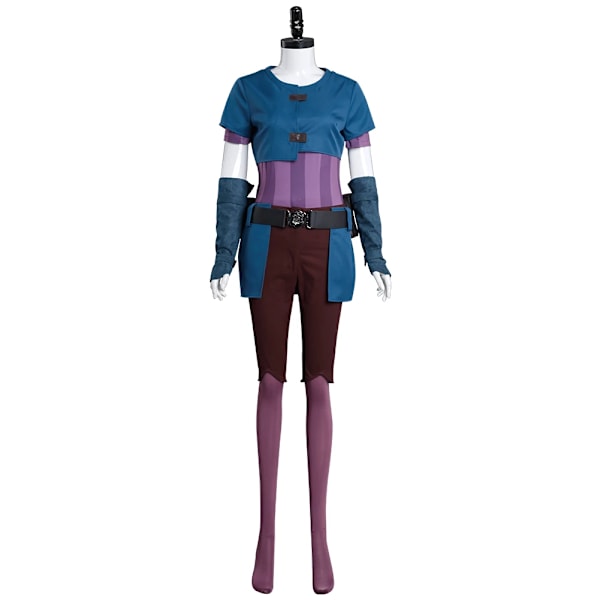 Arcane Cos LOL Powder Jinx Cosplay Damkläder Byxor Topp Full Set Flickkläder Outfits Halloween Karneval Fest Rollspel Sui XS Female