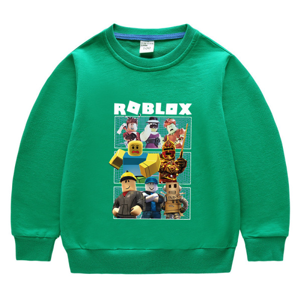 Roblox Crew Neck Bomull Sweatshirt - Grå 150cm