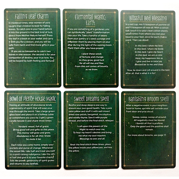 Practical Witch's Spell Deck Divination-kort
