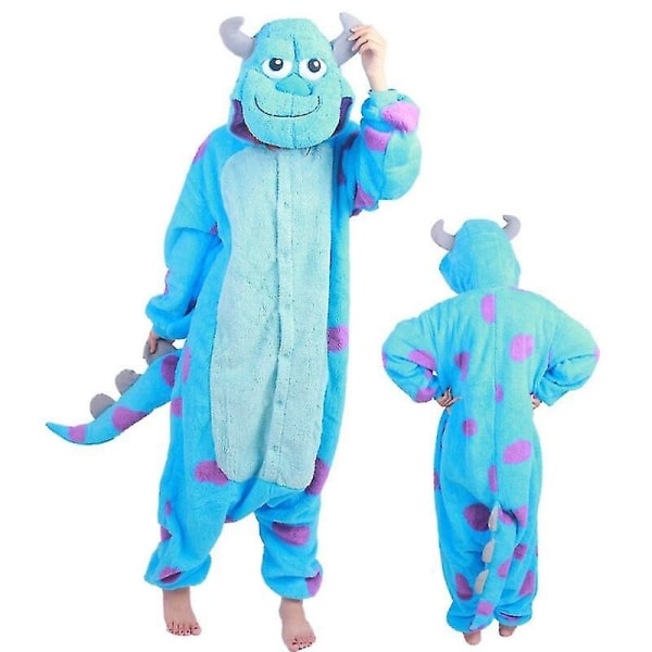 Xxl Monster Onesie För Volwassen Vrouwen Mannen Animal Kigurumi Pyjamas Tecknad Pyjamas Hemkläder Halloween Cosplay Party Kostuum Sully L