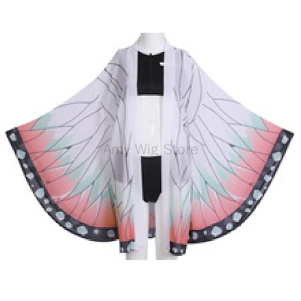 Anime Kochou Shinobu Cosplay Kostym för Kvinnor Halloween Outfits Japansk Stil Kimonos Sommar Badkläder Cardigan one size cape only 5