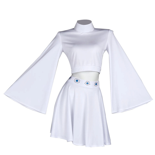 Leia Cosplay Kostym Fantasy Prinsessklänning För Kvinnor Flickor Förklädningskläder Halloween Karneval Dräkt M Costume 2