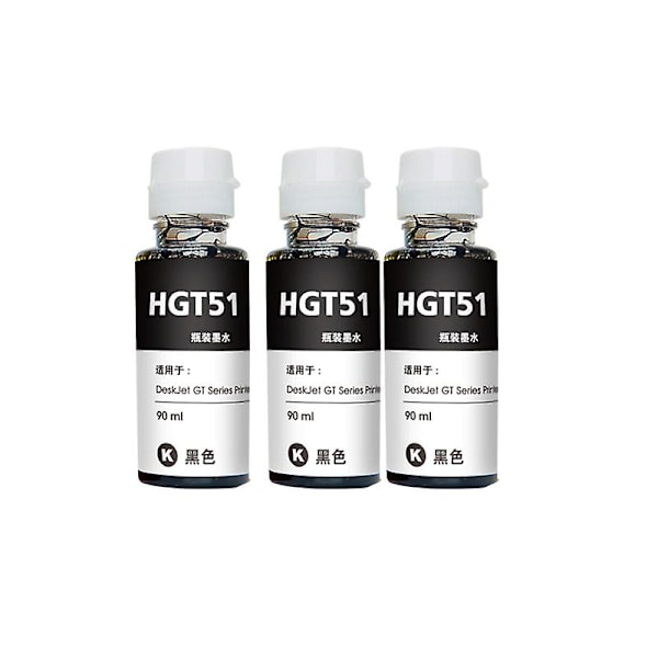 Bläcksatsbyte för Hp Gt51 Gt52 Gt 51 52 för Gt5810 Gt5820 5810 5820 310 410 318 319 419 Tankskrivare 3BK