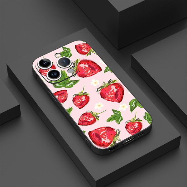 Creative Cartoon Tpu Gummi Stötsäkert Phone case För Iphone 15 Case Series Style A Black Ypdt0448